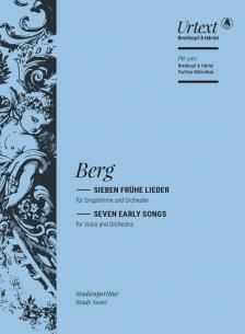 BERG - SIEBEN FRÜHE LIEDER FÜR SINGSTIMME UND ORCHESTER, STUDIENPARTITUR