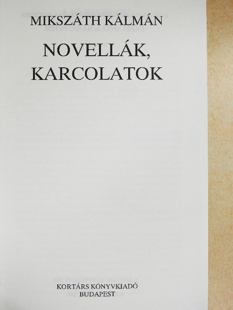 Mikszáth Kálmán - Novellák, karcolatok [antikvár]