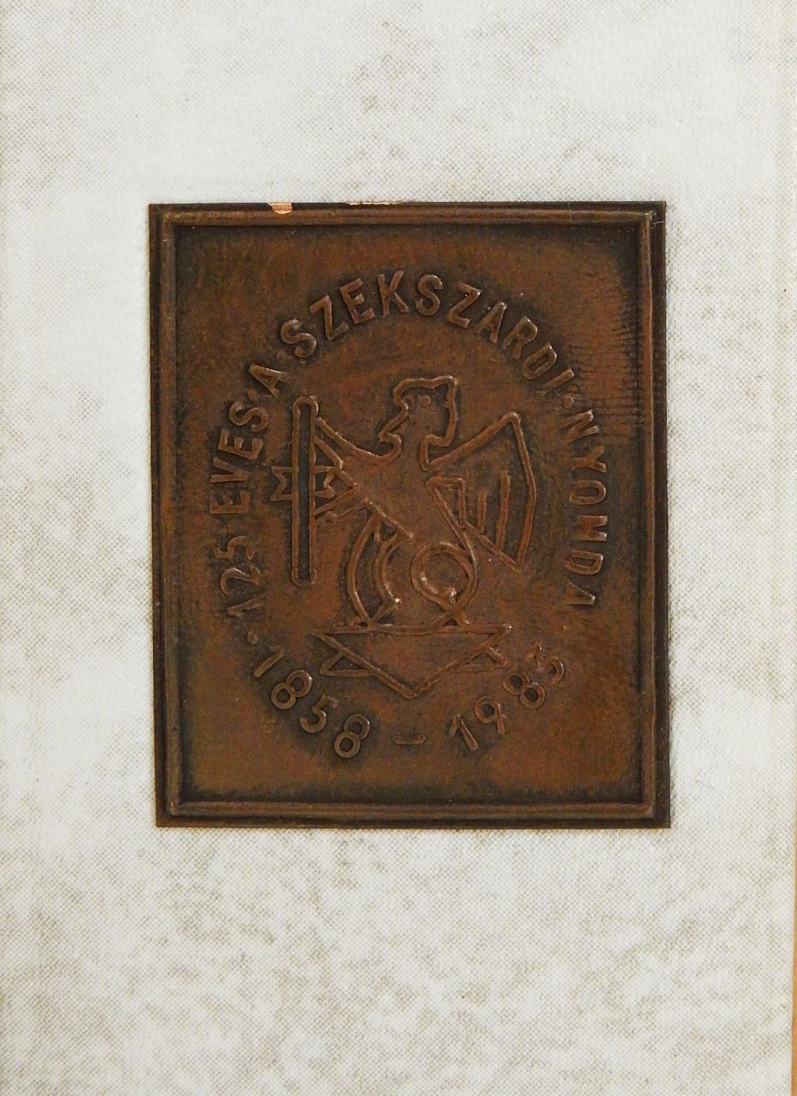 Sipter Gézáné - Szekszárd város nyomdászata (minikönyv) - Plakettel [antikvár]