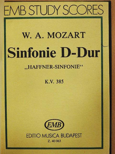W. A. Mozart - Sinfonie D-Dur [antikvár]