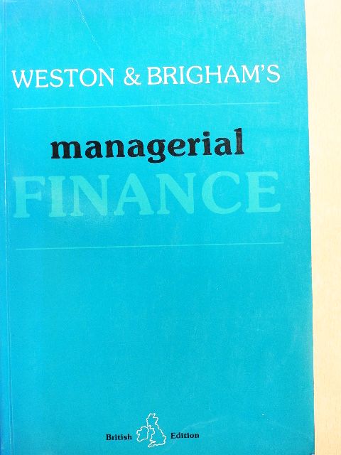 Eugene F. Brigham - Managerial Finance [antikvár]