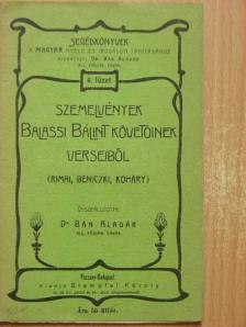 Szemelvények Balassi Bálint követőinek verseiből [antikvár]
