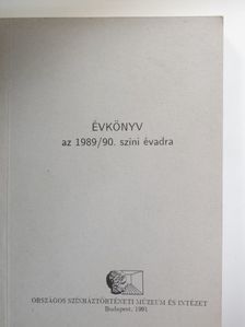 Évkönyv az 1989/90. színi évadra [antikvár]