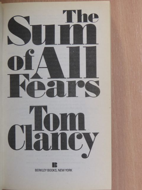 Tom Clancy - The Sum of All Fears [antikvár]