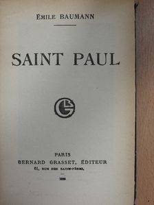 Émile Baumann - Saint Paul [antikvár]