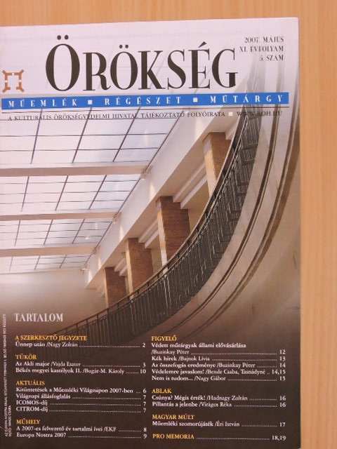 Bajnok Lívia - Örökség 2007. május [antikvár]