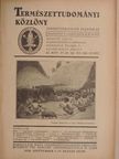 Biró L. - Természettudományi Közlöny 1930. szeptember 1-15. [antikvár]