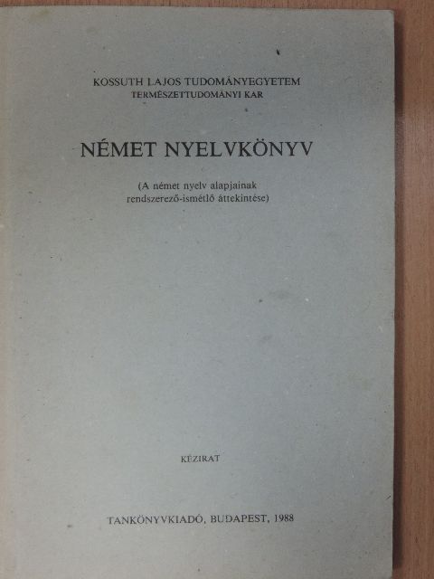 Buzáky Judit - Német nyelvkönyv  [antikvár]