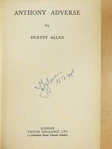 Hervey Allen - Anthony Adverse I-III. [antikvár]