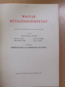 Bárányné Oberschall Magda - Magyar művelődéstörténet 1. [antikvár]