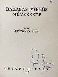 Szentiványi Gyula - Barabás Miklós művészete [antikvár]