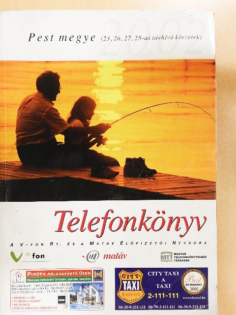 Telefonkönyv - Pest megye (23, 26, 27, 28-as távhívó körzetek) 2002 [antikvár]