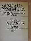 Istvánffy Benedek - Missa "sanctificabis annun quinquagesimum, vel sanctae dorotheae" (1774) [antikvár]