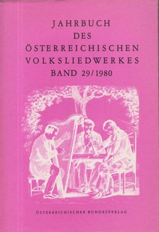 Haid, Gerlinde - Jahrbuch des österreichischen Volksliedwerkes Band 29/ 1980 [antikvár]
