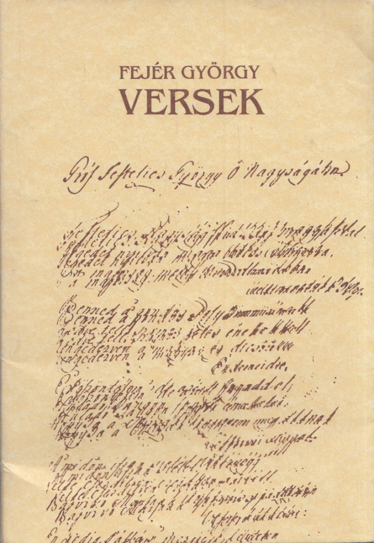 Fejér György - Versek [antikvár]