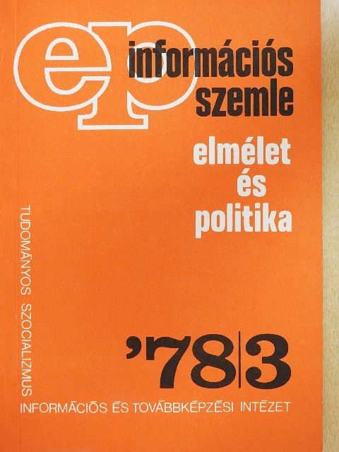 Balogh László - Információs szemle 1978/3. [antikvár]