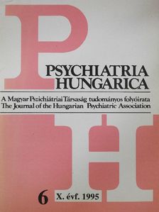 Bánki M. Csaba dr. - Psychiatria Hungarica 1995/6. [antikvár]