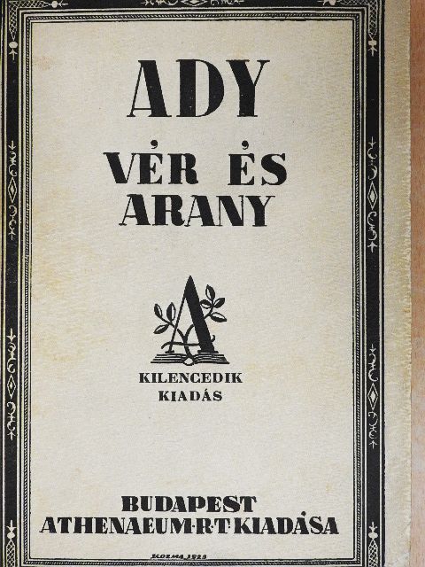Ady Endre - Vér és arany [antikvár]