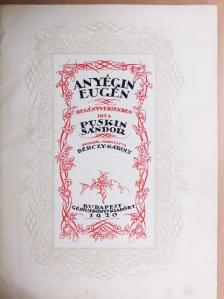 Puskin - Anyégin Eugén [antikvár]