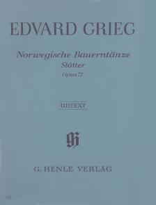 GRIEG - NORWEGISCHE BAUERNTAENZE SLAETTER OP.72 FÜR KLAVIER URTEXT