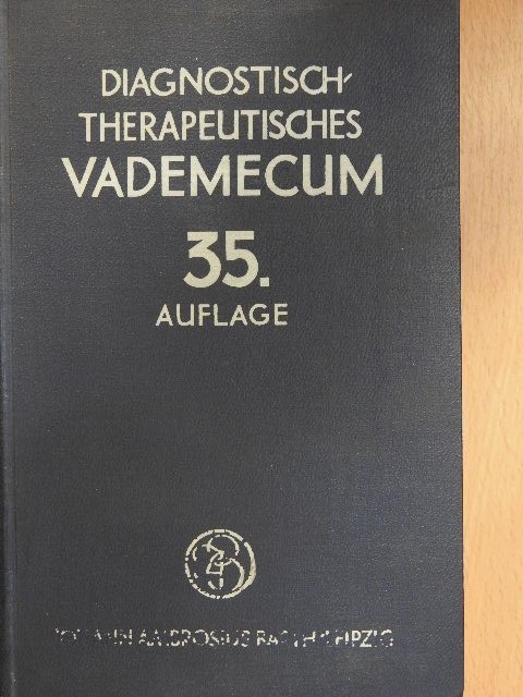 Prof. Dr. Johannes Weicksel - Diagnostisch-therapeutisches Vademecum [antikvár]