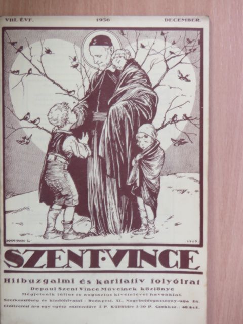 Hadzsy Olga - Szent Vince 1936. december [antikvár]