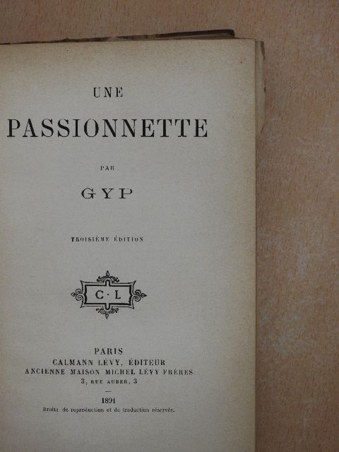 Gyp - Une Passionnette [antikvár]