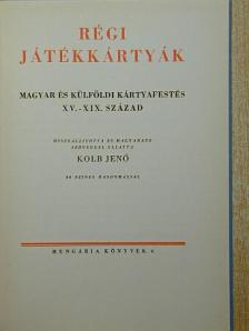 Régi játékkártyák [antikvár]
