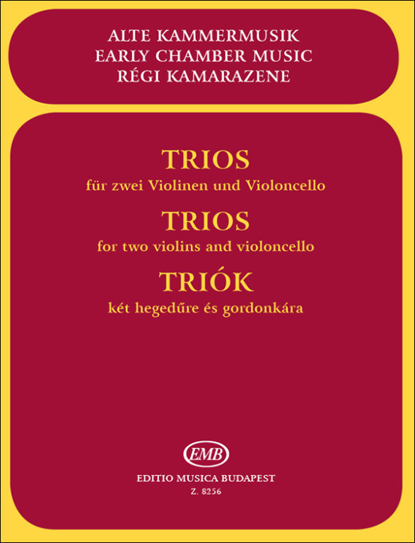 TRIÓK KÉT HEGEDŰRE ÉS GORDONKÁRA (RÉGI KAMARAZENE) (PEJTSIK-MEZŐ IMRE)