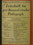 Anny Angel - Zeitschrift für Psychoanalytische Pädagogik Mai-August 1934. VIII. Jahrg. Nr. 5-8. [antikvár]