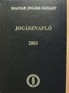 Jogásznapló 2003 [antikvár]