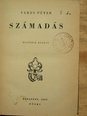 Veres Péter - Számadás [antikvár]