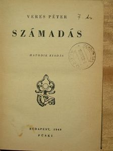 Veres Péter - Számadás [antikvár]