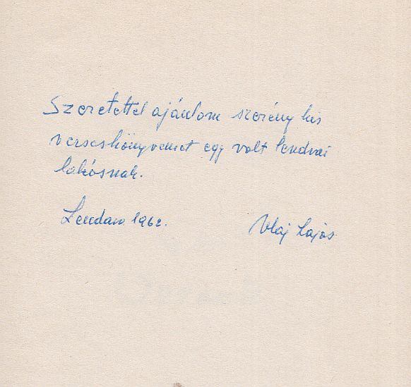 Vlaj Lajos - Versek (dedikált) [antikvár]