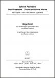 PACHELBEL, JOHANN - MAGNIFICAT FÜR VIERSTIMMIGEN GEMISCHTEN CHOR UND BASSO CONINUO (H.H.EGGEBRECHT)