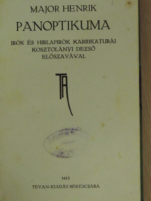Major Henrik panoptikuma [antikvár]
