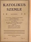 Balanyi György - Katolikus Szemle 1935. november [antikvár]