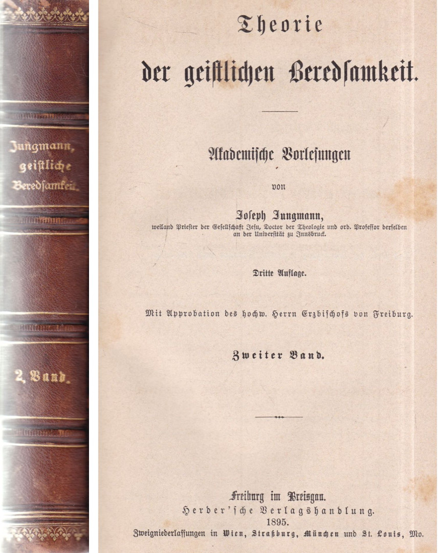 Joseph Jungmann - Theorie der geistlichen Beredsamkeit II. [antikvár]