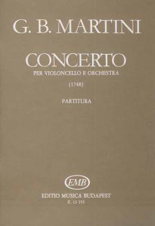 MARTINI,G.B. - CONCERTO PER VIOLONCELLO E ORCHESTRA (1748),PARTITURA