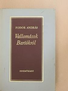 Fodor András - Vallomások Bartókról [antikvár]