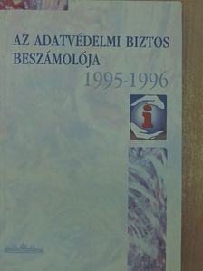 Az adatvédelmi biztos beszámolója 1995-1996 [antikvár]