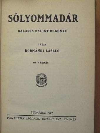 Dormándi László - Sólyommadár [antikvár]
