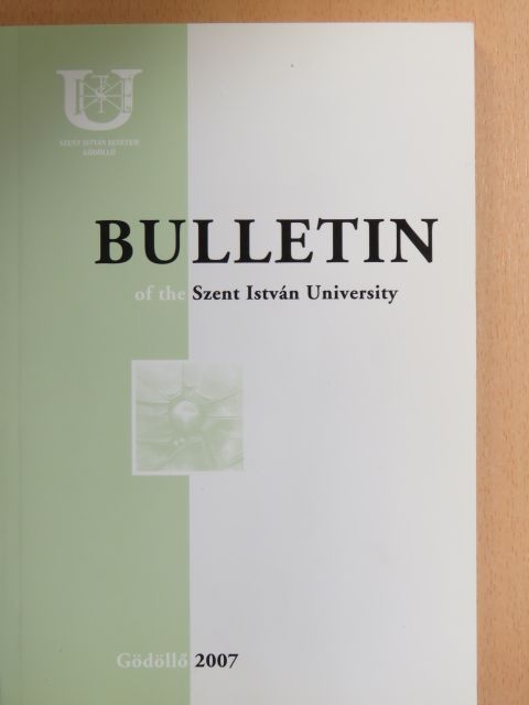 Cs. Sándor - Bulletin of the Szent István University 2007 [antikvár]