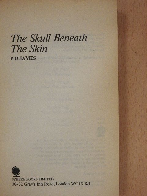 P. D. James - The Skull Beneath the Skin [antikvár]
