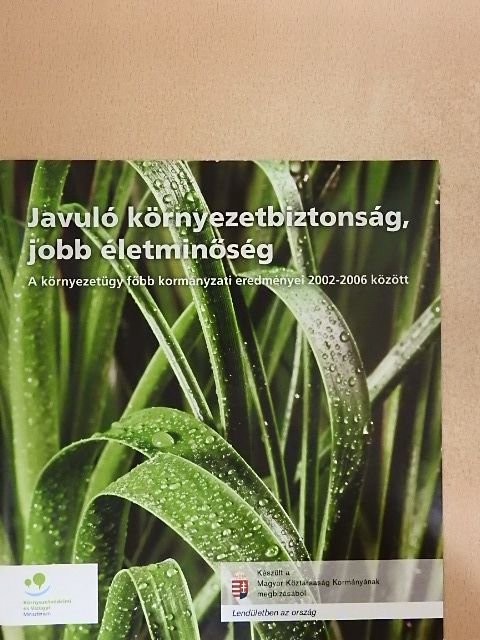 Javuló környezetbiztonság, jobb életminőség [antikvár]