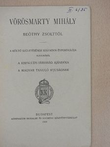 Beöthy Zsolt - Vörösmarty Mihály [antikvár]