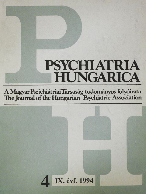 Dr. Kovács Zsuzsanna - Psychiatria Hungarica 1994/4. [antikvár]