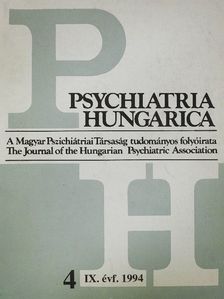 Dr. Kovács Zsuzsanna - Psychiatria Hungarica 1994/4. [antikvár]