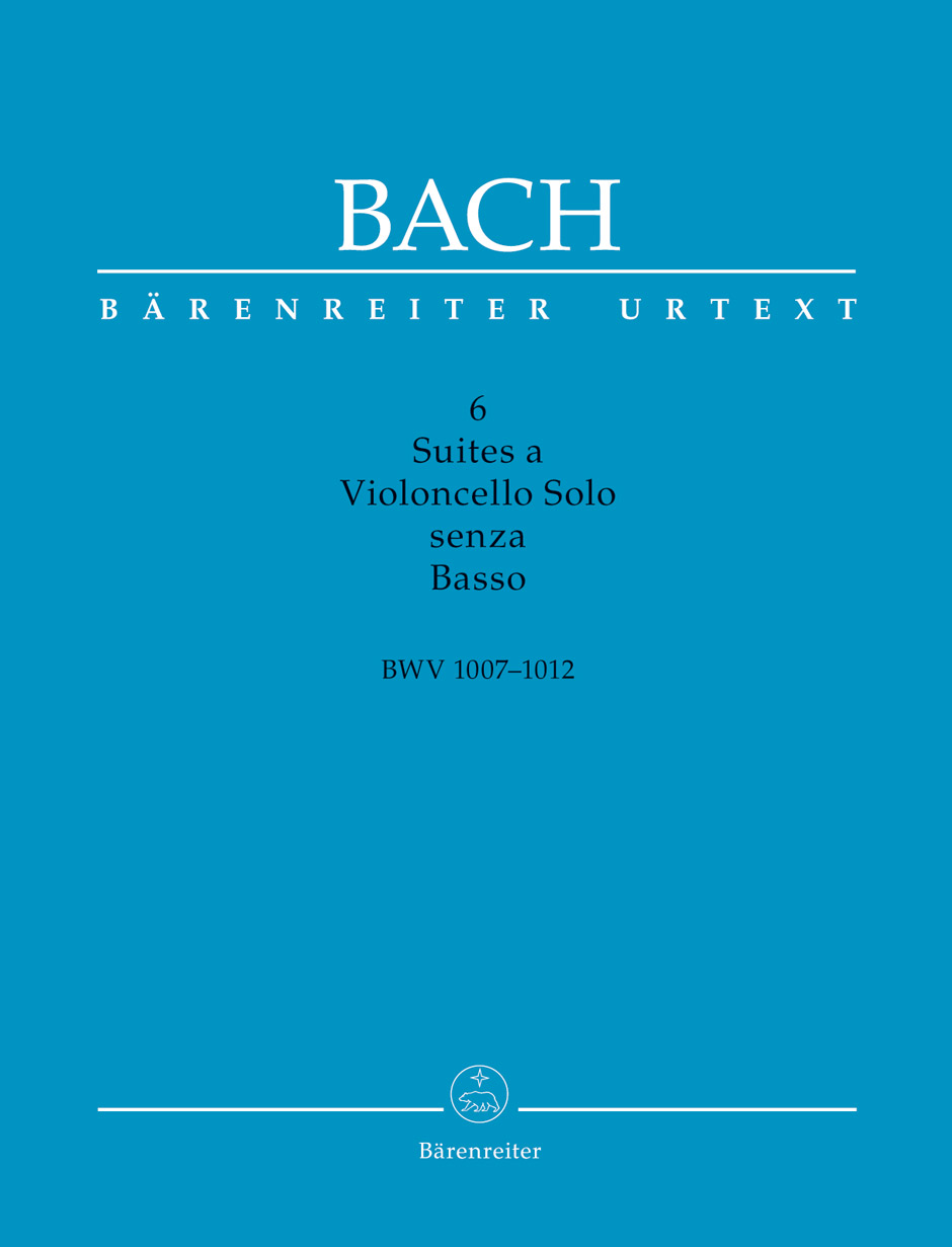 J. S. Bach - 6 SUITES A VIOLONCELLO SOLO SENZA BASSO BWV 1007-1012