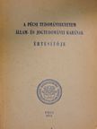 A Pécsi Tudományegyetem Állam- és Jogtudományi Karának értesítője 1971 [antikvár]
